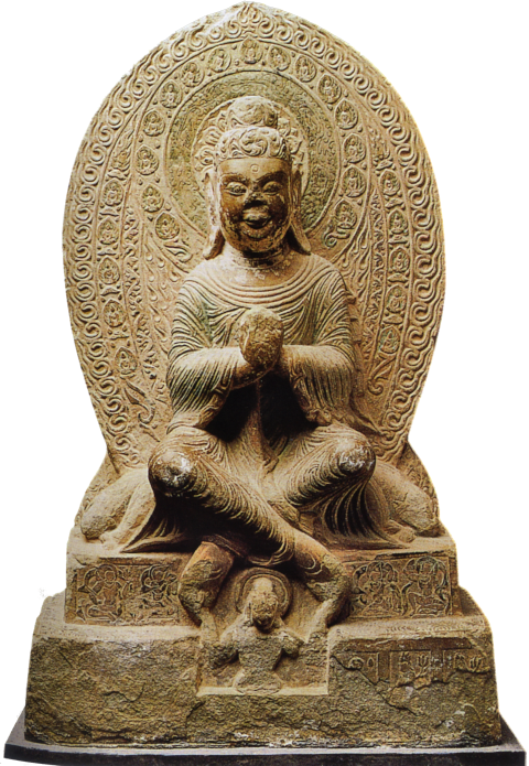 Sitzender Maitreya, ndl. Wei-Dynastie, 471, 86 cm. Maitreya